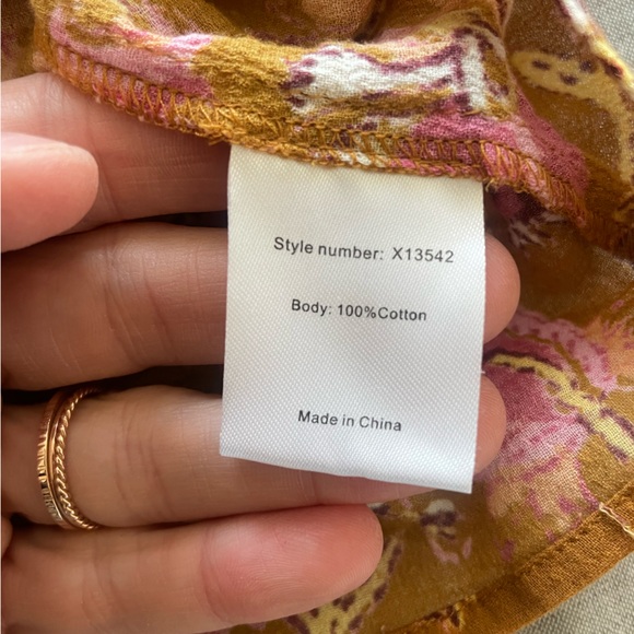 Xirena Wanderlust floral gauze tank top size M - Picture 6 of 7